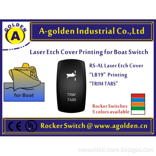 Carling Style 12V/ 24V LED Rocker Switch T85 15A Waterproof Cover